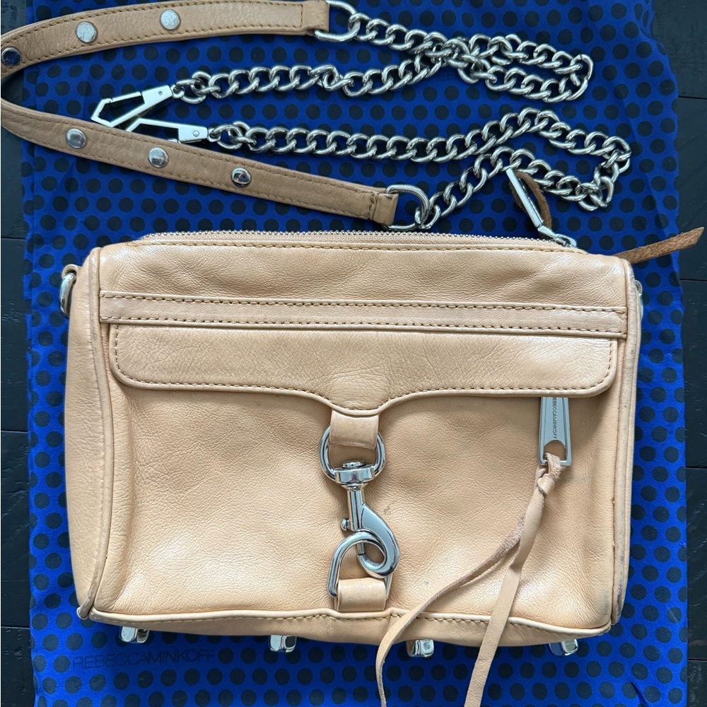 Rebecca Minkoff Beige Leather Crossbody Bag